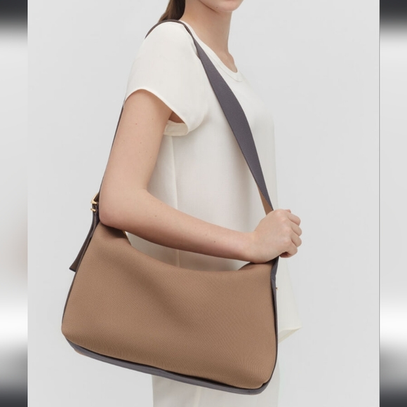 Cuyana Bags Cuyana Recycled Sling Bag In Cappuccino Very Light